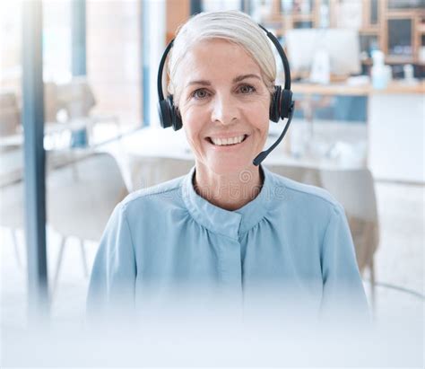 Call Center Customer Service And Sales With A Woman Consultant At Work