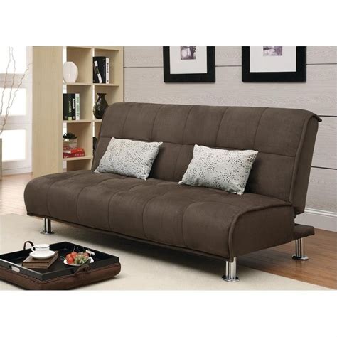 Coaster Transitional Styled Sleeper Sofa And Chaise In Brown 300276