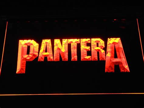 Pantera Wordmark Led Neon Sign Neon Signs Led Neon Signs Pantera