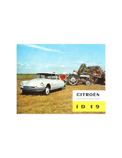 1959 CITROEN ID 19 BROCHURE FRANS