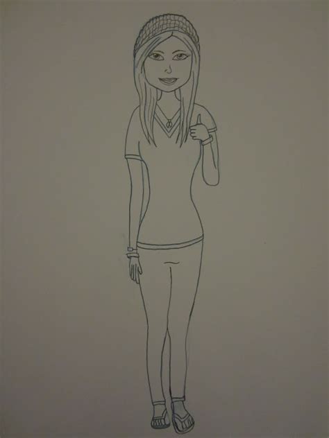 Gallery 91 Inc.: Cartoon Girl wearing a Beanie