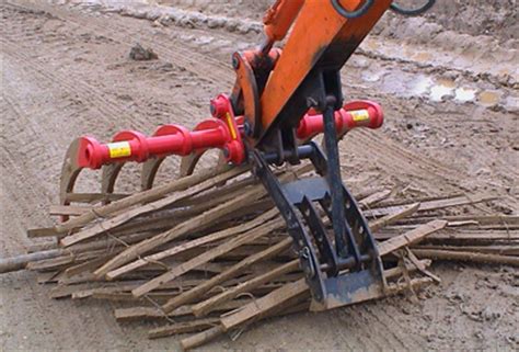 land clearance rakes versatile multi application excavator attachment digbits quality wear