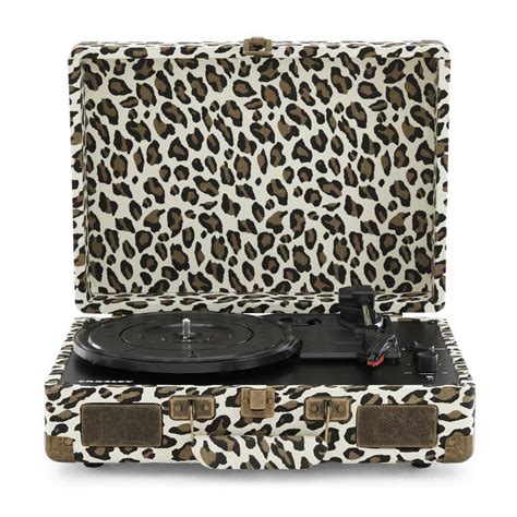 Crosley Cruiser Plus Turntable In Leopard Cr8005f Lp The Home Depot