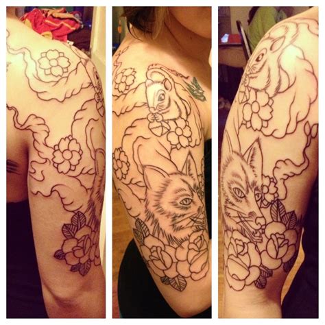My Half Sleeve Outline By Chris Maier Studio One Tattoo In Norwood