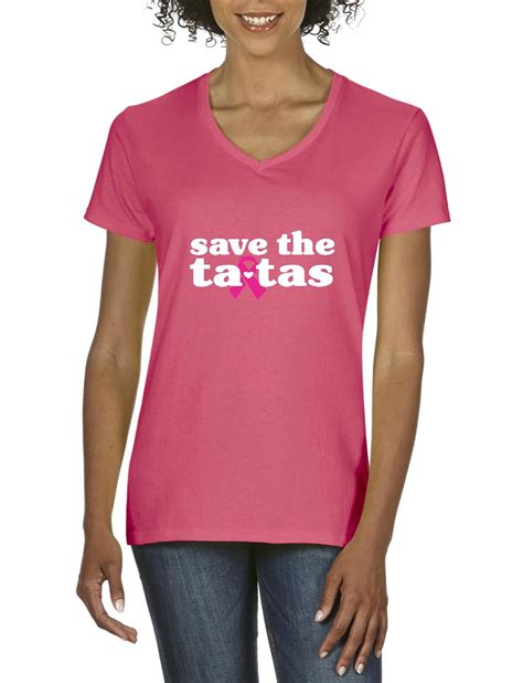 artix womens save the tatas v neck t shirt