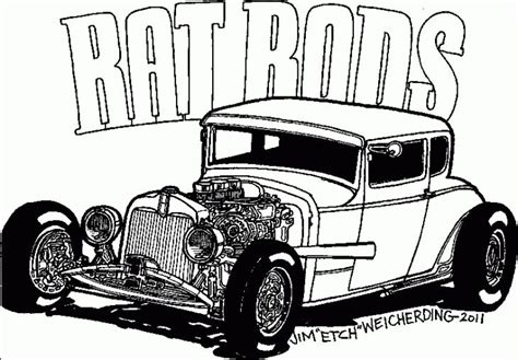 Hot Rod Coloring Pages Free Coloring Pages On Masivy World Coloring