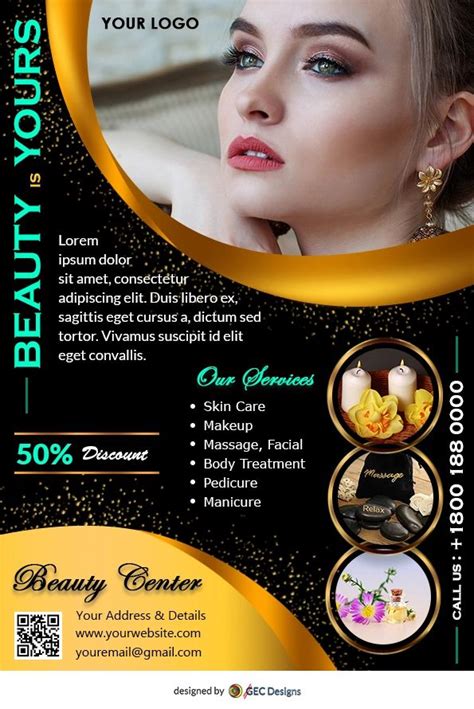 More than 800,000 products make your work easier. Download free PSD flyer templates | Beauty salon posters ...