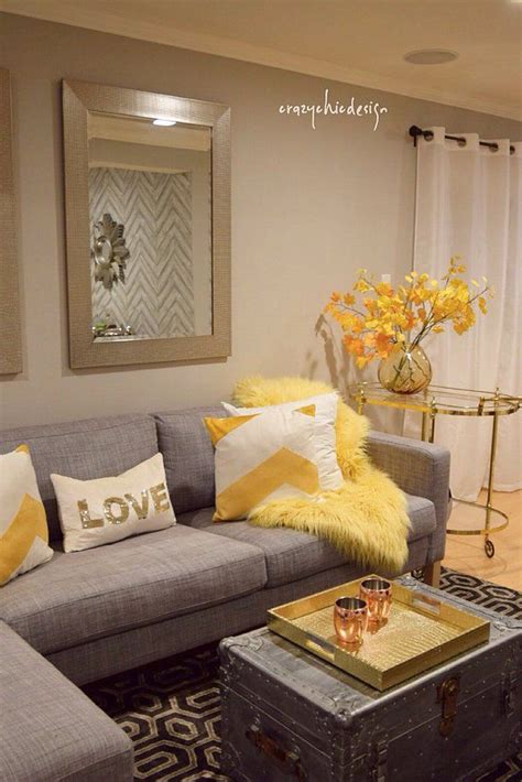 Affordable Interior Design Grey And Yellow Living Room Yellow Decor