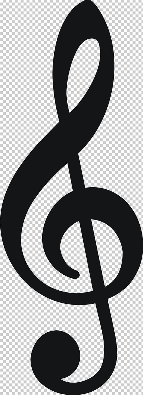 Musical Note Clef Melody Png Clipart Art Black And White Clef Clip