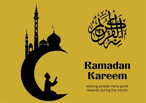 Ramadan Kareem Postcard Template Postermywall