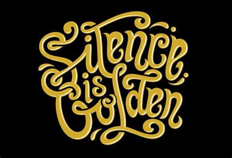 Silence Is Golden Vector T Shirt Design Buy T Shirt Designs