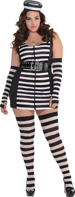 Adult Guilty As Charged Prisoner Costume Plus Size Party City