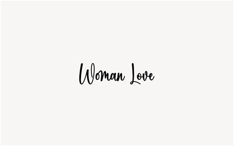 Woman Love Font Free Download Now