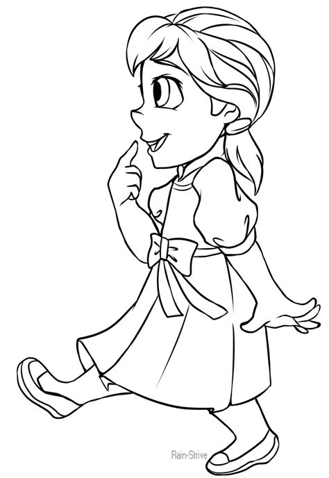 Anna Printable Coloring Pages