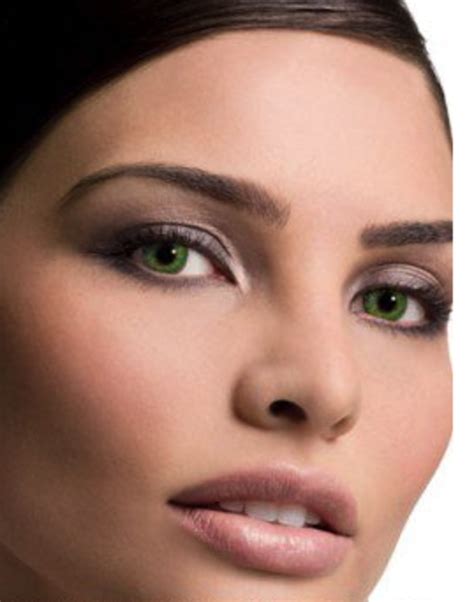 Green Contacts On Dark Brown Eyes