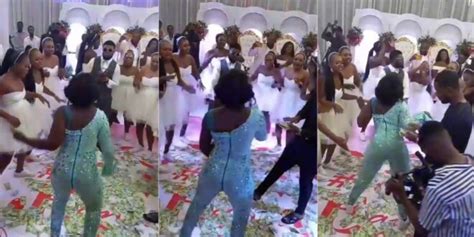 Watch As A Bride Twerks On The Floor For Her Husband On Their Wedding Day Video
