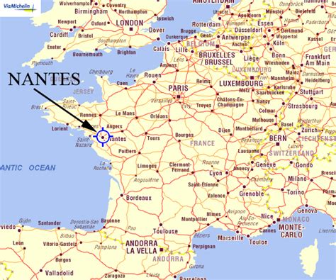 Map Of Nantes France Tour Bus Pinterest Nantes And France