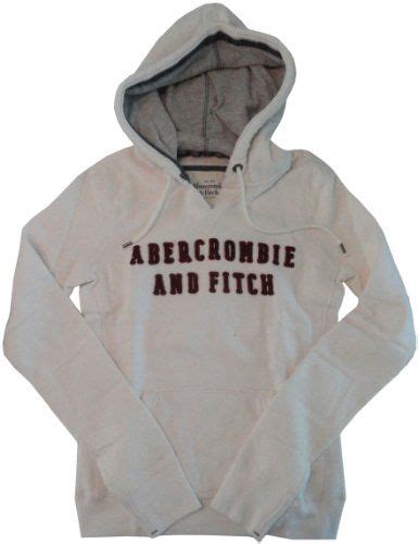women s girl s abercrombie and fitch hooded sweat jacket hoodie white hoodies white hoodie