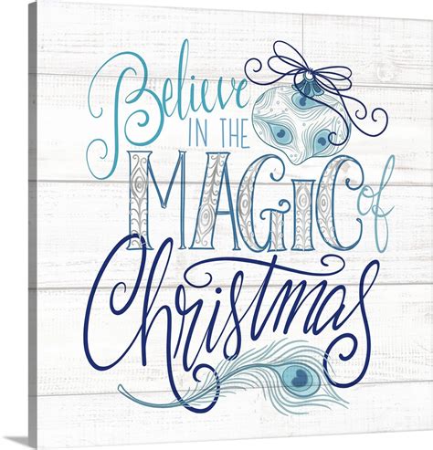 Believe In The Magic Of Christmas Wall Art Canvas Prints Framed