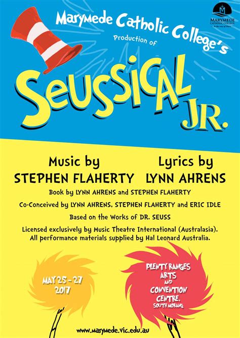 2017 Junior Production Seussical Jr Book Your Tickets Marymede