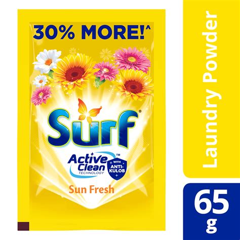 Surf Powder Detergent Sun Fresh 65g Sachet Pabilisph