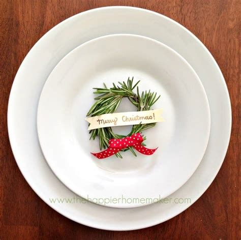 Rosemary Wreath Place Card The Happier Homemaker