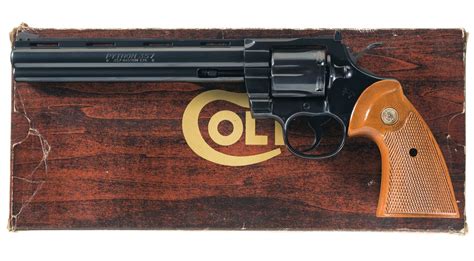 Excellent Colt Python Double Action Revolver With Original Box