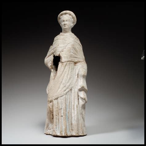 Terracotta Statuette Of A Woman Greek Cypriot Early Hellenistic