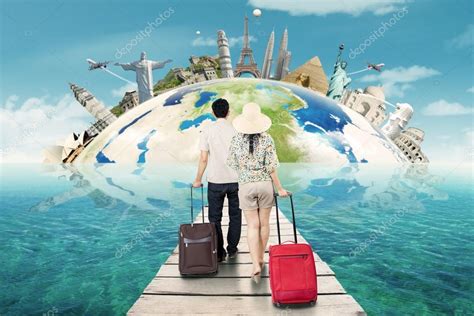 Couple Traveling Around The World Stock Photo By Realinemedia 95947672