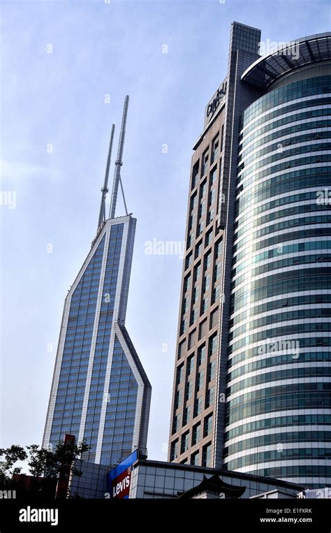 Futuristic Buildings Shanghai China Stock Photo 69806455 Alamy