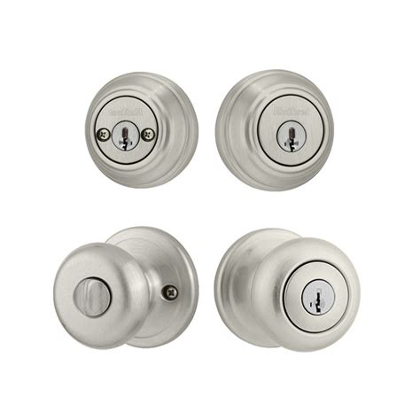Kwikset Juno Knob With Double Cylinder Deadbolt Combo Pack Smartkey