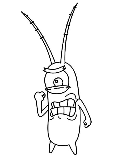 Plankton From Spongebob Coloring Page My Xxx Hot Girl