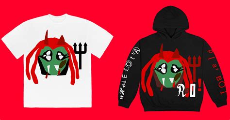 Pack includes hand tee and teeth tee from the new line. Cactus Plant Flea Market x Playboi Carti 'Whole Lotta Red ...