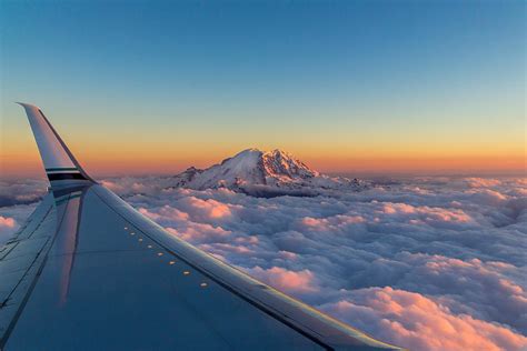 Mt Rainier Flight Photograph By Mike Centioli Pixels