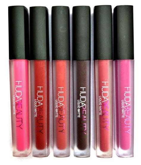 Huda Beauty New Set Of 6 Liquid Lipstick Multi 10 Ml Buy Huda Beauty