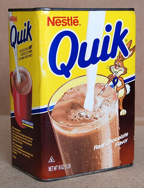 Nestle Quik 1980s Nestle Quik Chocolate Milk Powder Candy Recipes