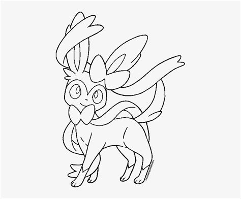 Pokemon Sylveon Eevee Pikachu Coloring Pages