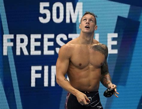 Caeleb Dressel Sets New Olympic Record In 50 Meter Freestyle