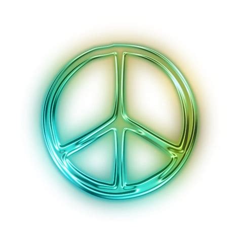 Download Free Peace Symbol Glowing Green Neon Icon Icons Etc Liked