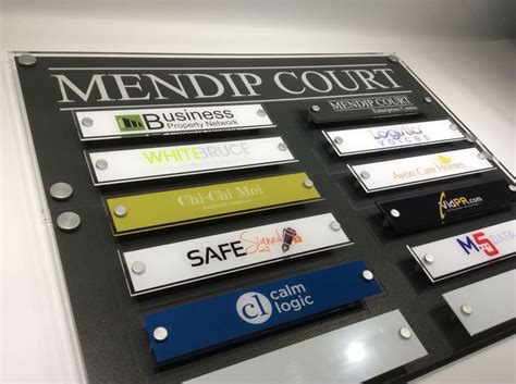 Custom Made Directory Signs For Businesses Changeable Company