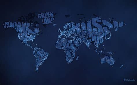 Daily Wallpaper Typographic World Map I Like To Waste