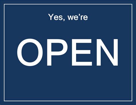 Yes Were Open Sign Template Download This Printable Open Sign