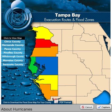 Florida Evacuation Zone Map Download Printable Pdf Templateroller Gambaran