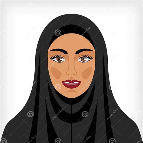 Muslim Woman In Chador Stock Vector Illustration Of Pretty 76641906