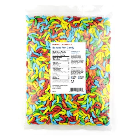 2lb Hard Candy Kooky Bananas For Gumball Machine Pressed Candies