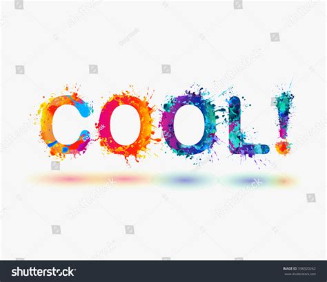 Word Cool Rainbow Splash Paint Stock Vector Illustration 338320262