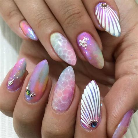 Best Nail Design Ideas For The Mermaid Lovers Polish And Pearls