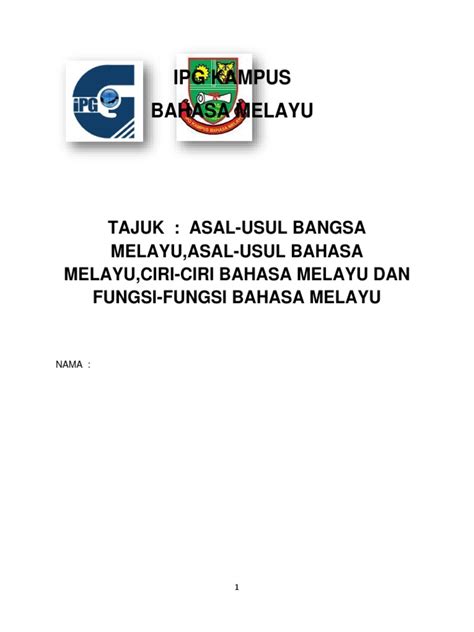 Pancasila adalah dasar negara indonesia yang lahir melalui proses dan digali dari budaya bangsa perumusan pancasila pada tanggal 29 april tahun 1945, pemerintah jepang membentuk sebuah lembaga yang bernamakan. FOLIO SEJARAH BAHASA MELAYU.docx