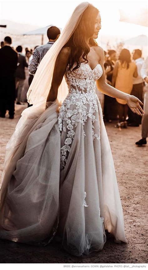 stunning real brides in galia lahav couture wedding dresses wedding inspirasi