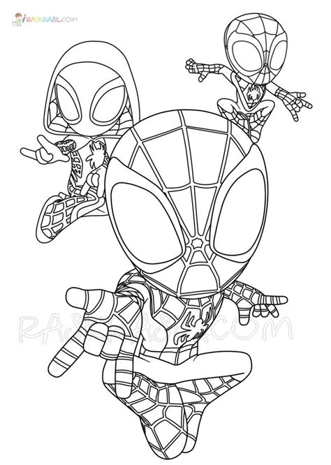 Spidey And His Amazing Friends Coloring Pages En Coloriage Spiderman Coloriage Pages De